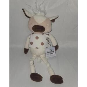 NWT Bunnies By The Bay Moo Moo Knee-dy Knotty Cow 14" Plush Stuffed Animal Knots